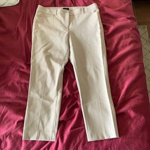 Cropped Tan Slim Ankle 12 White House Black Market Dress Pants